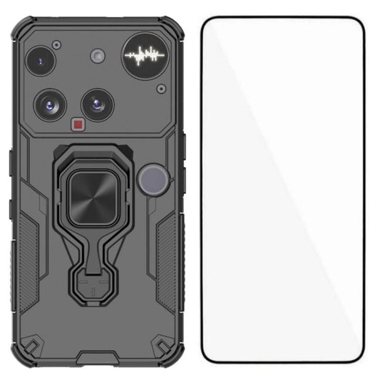 Nothing Phone 3 PU Leather Wallet Phone Case with Metal Kickstand, Card Holder, Cash Pocket, Wrist Strap, Shockproof TPU Protective Cover & Screen Protector