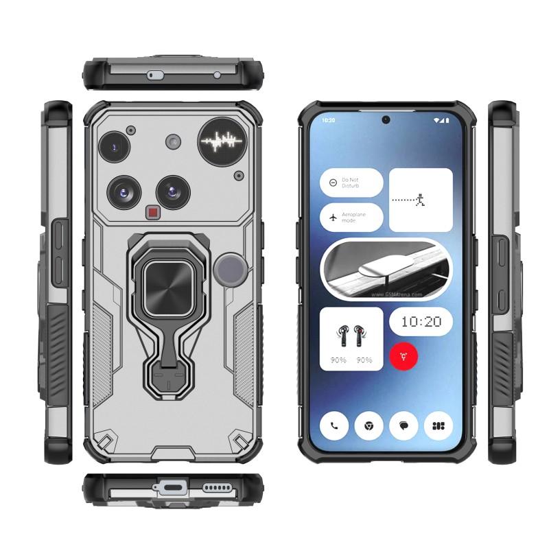 Nothing Phone 3 PU Leather Wallet Phone Case with Metal Kickstand, Card Holder, Cash Pocket, Wrist Strap, Shockproof TPU Protective Cover & Screen Protector
