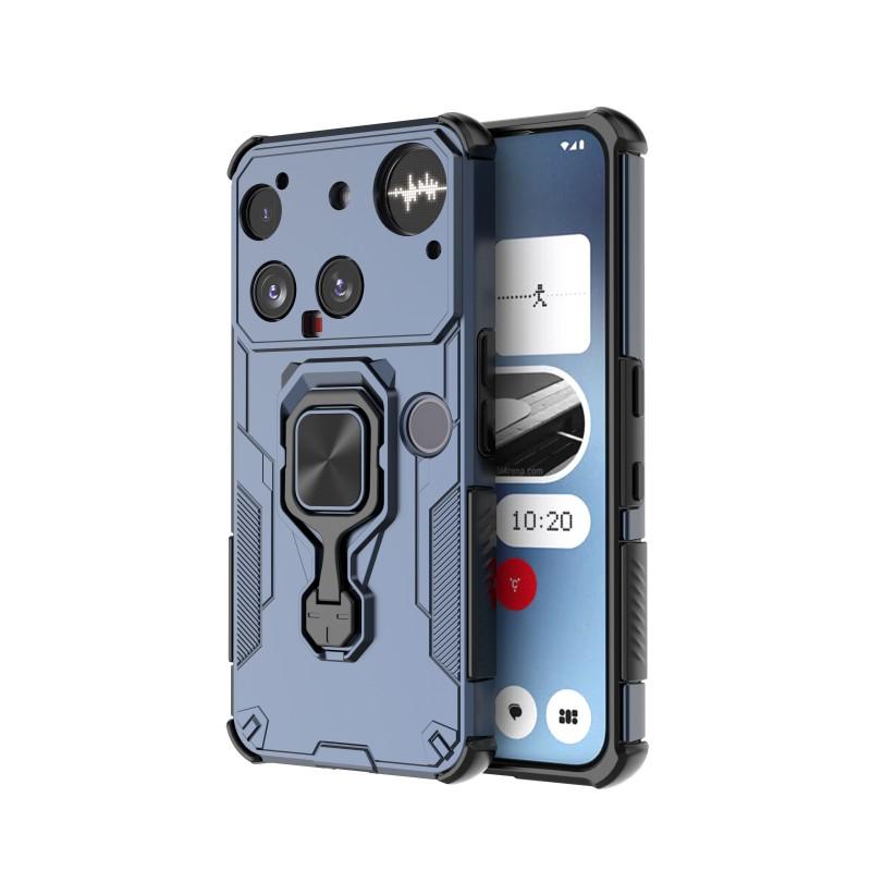 Nothing Phone 3 PU Leather Wallet Phone Case with Metal Kickstand, Card Holder, Cash Pocket, Wrist Strap, Shockproof TPU Protective Cover & Screen Protector