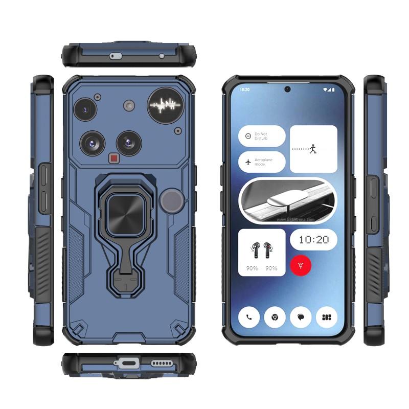 Nothing Phone 3 PU Leather Wallet Phone Case with Metal Kickstand, Card Holder, Cash Pocket, Wrist Strap, Shockproof TPU Protective Cover & Screen Protector