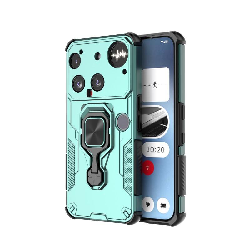 Nothing Phone 3 PU Leather Wallet Phone Case with Metal Kickstand, Card Holder, Cash Pocket, Wrist Strap, Shockproof TPU Protective Cover & Screen Protector