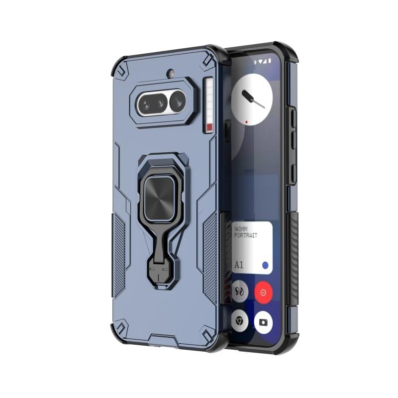 Nothing Phone 4a PU Leather Wallet Phone Case with Metal Kickstand, Card Holder, Cash Pocket, Wrist Strap, Shockproof TPU Protective Cover & Screen Protector