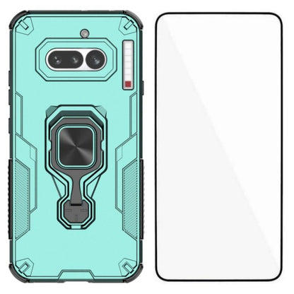 Nothing Phone 4a PU Leather Wallet Phone Case with Metal Kickstand, Card Holder, Cash Pocket, Wrist Strap, Shockproof TPU Protective Cover & Screen Protector