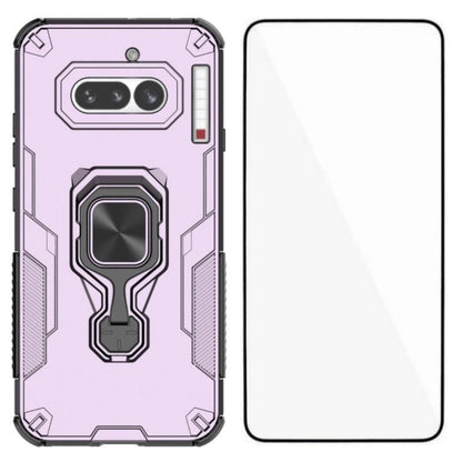 Nothing Phone 4a PU Leather Wallet Phone Case with Metal Kickstand, Card Holder, Cash Pocket, Wrist Strap, Shockproof TPU Protective Cover & Screen Protector
