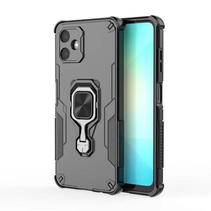 Samsung Galaxy A06 4G PU Leather Wallet Phone Case with Metal Kickstand, Card Holder, Cash Pocket, Wrist Strap, Shockproof TPU Protective Cover & Screen Protector