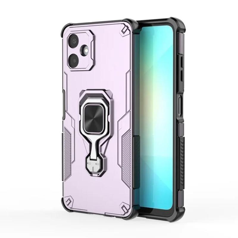 Samsung Galaxy A06 4G PU Leather Wallet Phone Case with Metal Kickstand, Card Holder, Cash Pocket, Wrist Strap, Shockproof TPU Protective Cover & Screen Protector