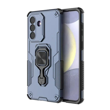 Samsung Galaxy A16 4G PU Leather Wallet Phone Case with Metal Kickstand, Card Holder, Cash Pocket, Wrist Strap, Shockproof TPU Protective Cover & Screen Protector