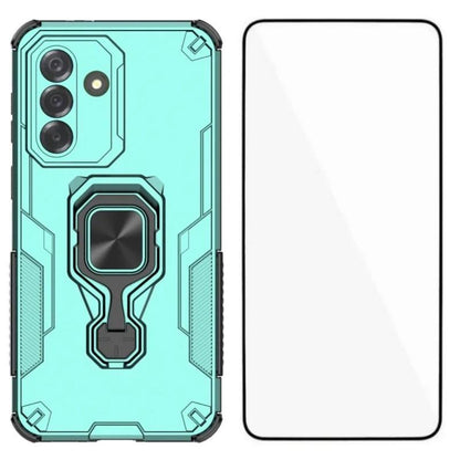 Samsung Galaxy A17 4G PU Leather Wallet Phone Case with Metal Kickstand, Card Holder, Cash Pocket, Wrist Strap, Shockproof TPU Protective Cover & Screen Protector