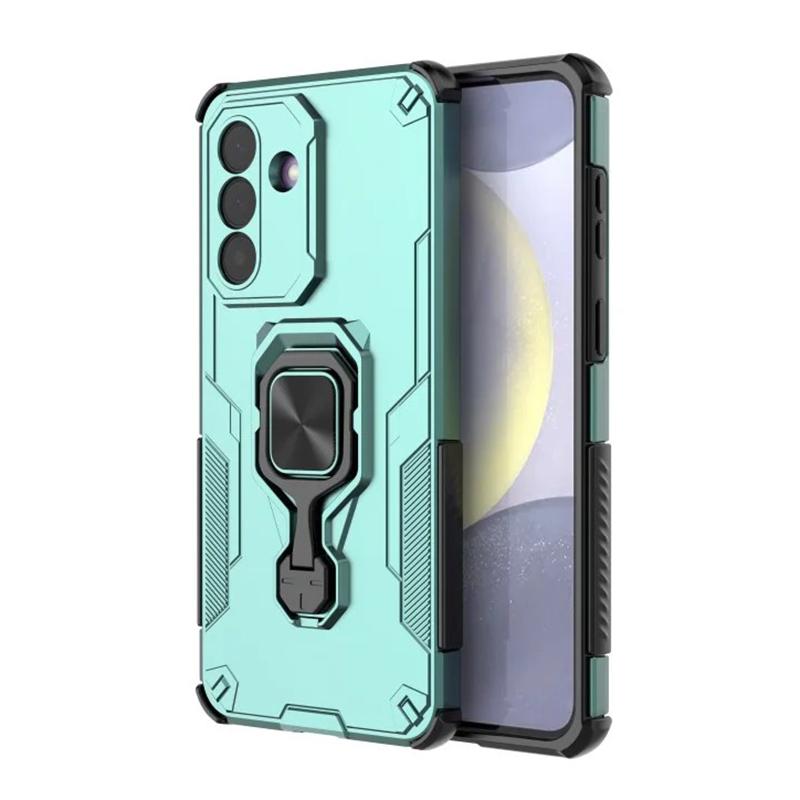 Samsung Galaxy A26 5G PU Leather Wallet Phone Case with Metal Kickstand, Card Holder, Cash Pocket, Wrist Strap, Shockproof TPU Protective Cover & Screen Protector