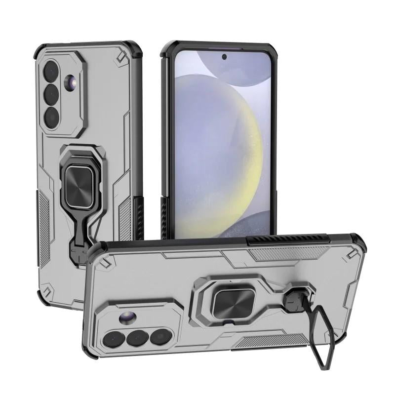Samsung Galaxy A36 5G PU Leather Wallet Phone Case with Metal Kickstand, Card Holder, Cash Pocket, Wrist Strap, Shockproof TPU Protective Cover & Screen Protector