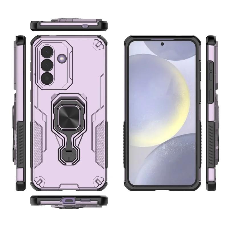 Samsung Galaxy A36 5G PU Leather Wallet Phone Case with Metal Kickstand, Card Holder, Cash Pocket, Wrist Strap, Shockproof TPU Protective Cover & Screen Protector