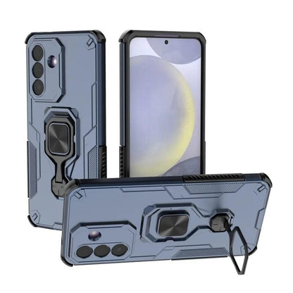 Samsung Galaxy A57 5G PU Leather Wallet Phone Case with Metal Kickstand, Card Holder, Cash Pocket, Wrist Strap, Shockproof TPU Protective Cover & Screen Protector