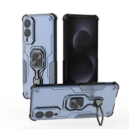 Samsung Galaxy S25 Edge 5G PU Leather Wallet Phone Case with Metal Kickstand, Card Holder, Cash Pocket, Wrist Strap, Shockproof TPU Protective Cover & Screen Protector