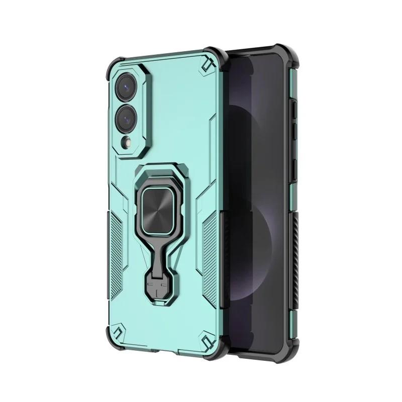 Samsung Galaxy S25 Edge 5G PU Leather Wallet Phone Case with Metal Kickstand, Card Holder, Cash Pocket, Wrist Strap, Shockproof TPU Protective Cover & Screen Protector