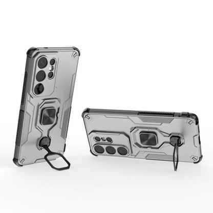 Samsung Galaxy S26 Ultra 5G PU Leather Wallet Phone Case with Metal Kickstand, Card Holder, Cash Pocket, Wrist Strap, Shockproof TPU Protective Cover & Screen Protector