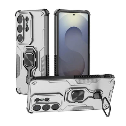 Samsung Galaxy S26 Ultra 5G PU Leather Wallet Phone Case with Metal Kickstand, Card Holder, Cash Pocket, Wrist Strap, Shockproof TPU Protective Cover & Screen Protector