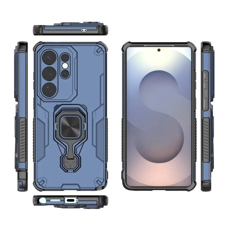 Samsung Galaxy S26 Ultra 5G PU Leather Wallet Phone Case with Metal Kickstand, Card Holder, Cash Pocket, Wrist Strap, Shockproof TPU Protective Cover & Screen Protector