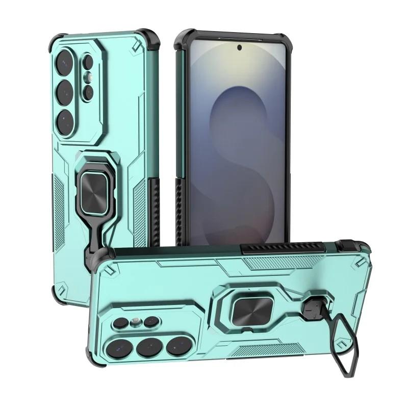 Samsung Galaxy S26 Ultra 5G PU Leather Wallet Phone Case with Metal Kickstand, Card Holder, Cash Pocket, Wrist Strap, Shockproof TPU Protective Cover & Screen Protector