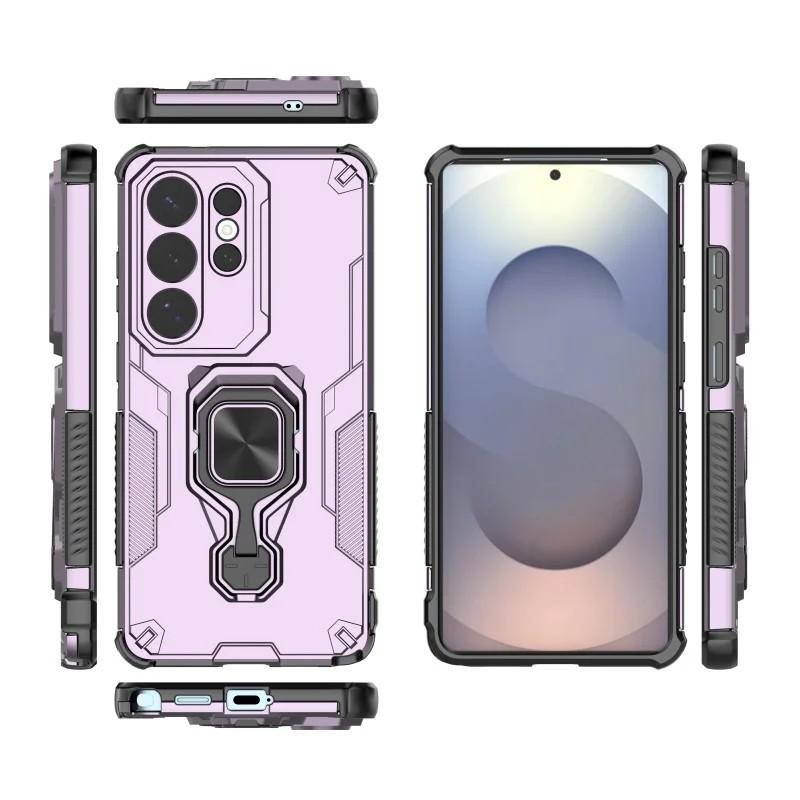 Samsung Galaxy S26 Ultra 5G PU Leather Wallet Phone Case with Metal Kickstand, Card Holder, Cash Pocket, Wrist Strap, Shockproof TPU Protective Cover & Screen Protector