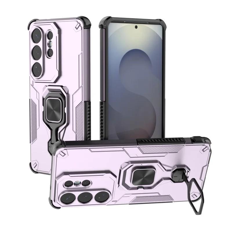 Samsung Galaxy S26 Ultra 5G PU Leather Wallet Phone Case with Metal Kickstand, Card Holder, Cash Pocket, Wrist Strap, Shockproof TPU Protective Cover & Screen Protector