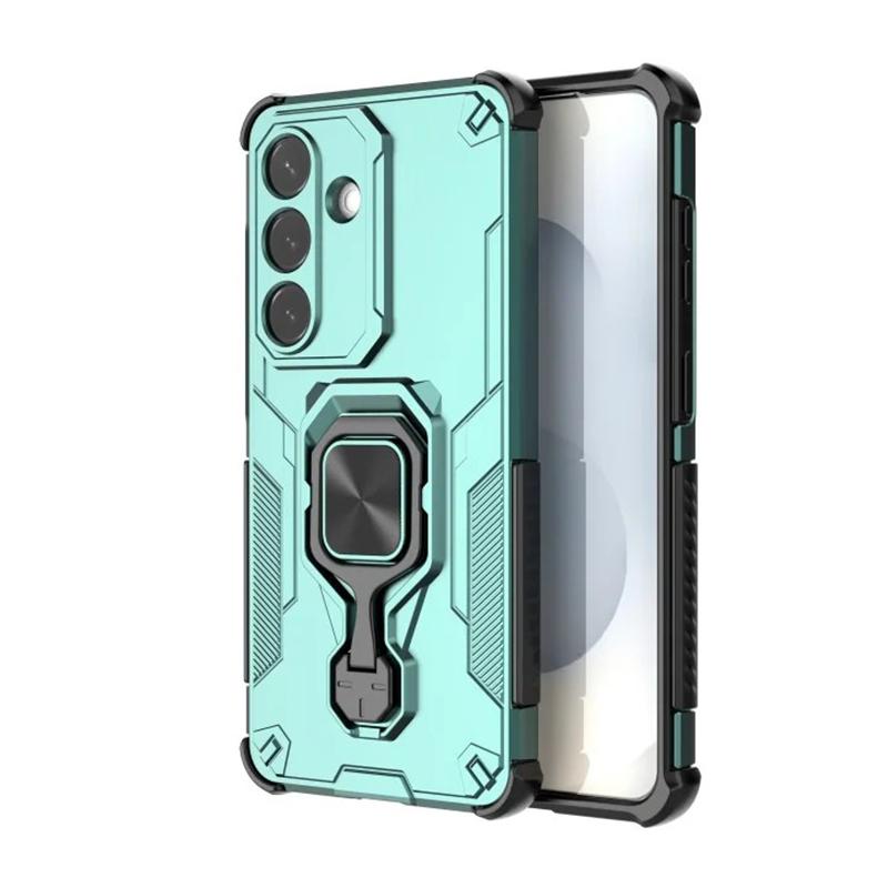 Samsung Galaxy S26+ 5G PU Leather Wallet Phone Case with Metal Kickstand, Card Holder, Cash Pocket, Wrist Strap, Shockproof TPU Protective Cover & Screen Protector