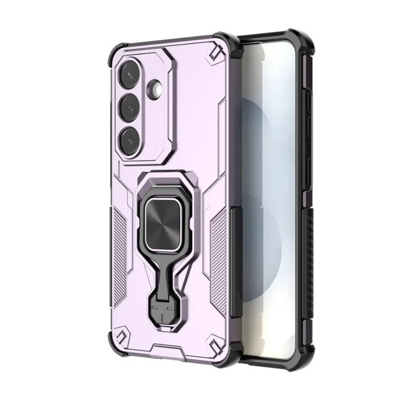 Samsung Galaxy S26+ 5G PU Leather Wallet Phone Case with Metal Kickstand, Card Holder, Cash Pocket, Wrist Strap, Shockproof TPU Protective Cover & Screen Protector