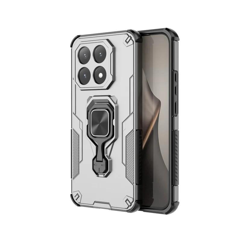 Xiaomi 15T 5G PU Leather Wallet Phone Case with Metal Kickstand, Card Holder, Cash Pocket, Wrist Strap, Shockproof TPU Protective Cover & Screen Protector
