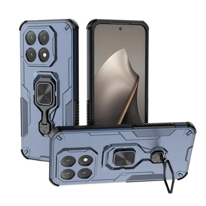 Xiaomi 15T 5G PU Leather Wallet Phone Case with Metal Kickstand, Card Holder, Cash Pocket, Wrist Strap, Shockproof TPU Protective Cover & Screen Protector