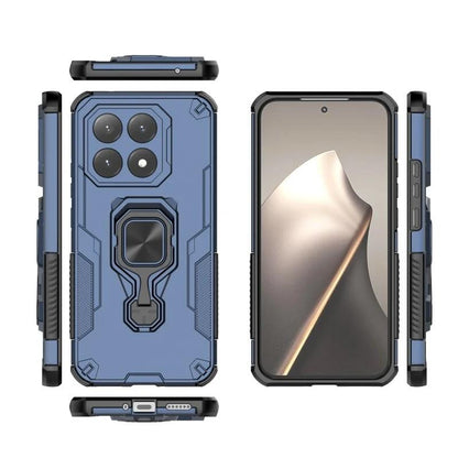 Xiaomi 15T 5G PU Leather Wallet Phone Case with Metal Kickstand, Card Holder, Cash Pocket, Wrist Strap, Shockproof TPU Protective Cover & Screen Protector