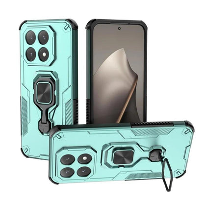 Xiaomi 15T 5G PU Leather Wallet Phone Case with Metal Kickstand, Card Holder, Cash Pocket, Wrist Strap, Shockproof TPU Protective Cover & Screen Protector