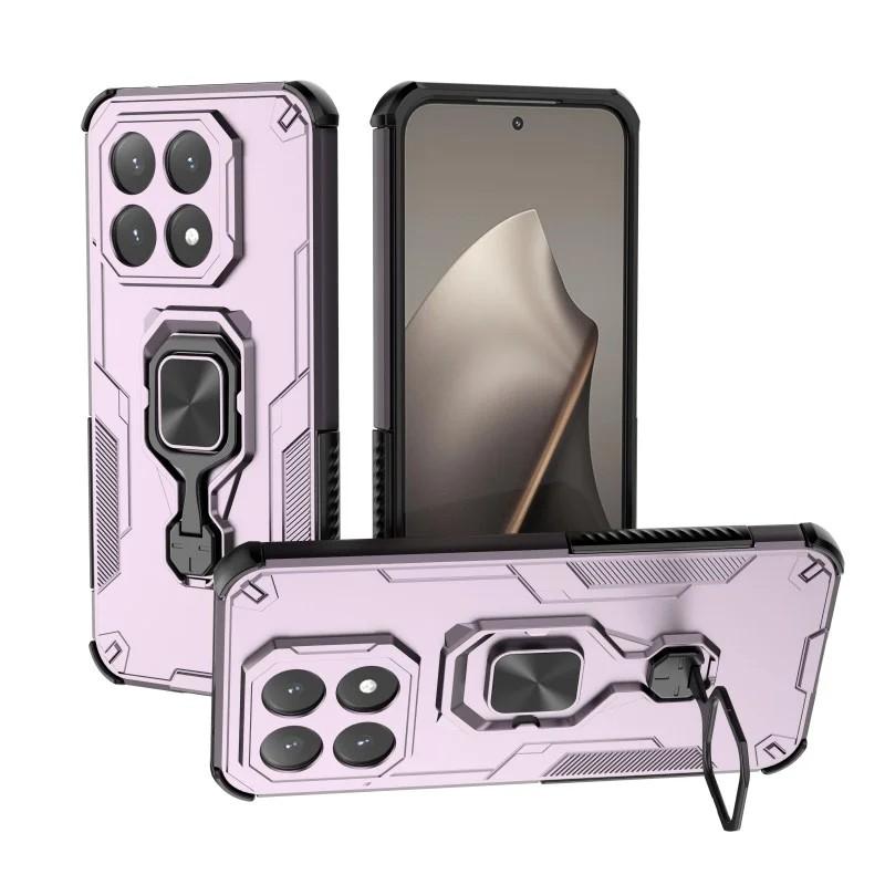 Xiaomi 15T 5G PU Leather Wallet Phone Case with Metal Kickstand, Card Holder, Cash Pocket, Wrist Strap, Shockproof TPU Protective Cover & Screen Protector