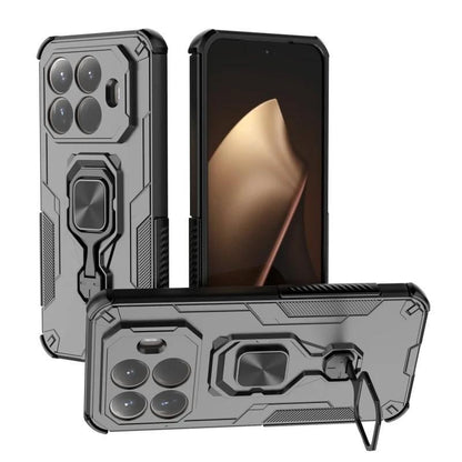 Xiaomi 15T Pro 5G PU Leather Wallet Phone Case with Metal Kickstand, Card Holder, Cash Pocket, Wrist Strap, Shockproof TPU Protective Cover & Screen Protector