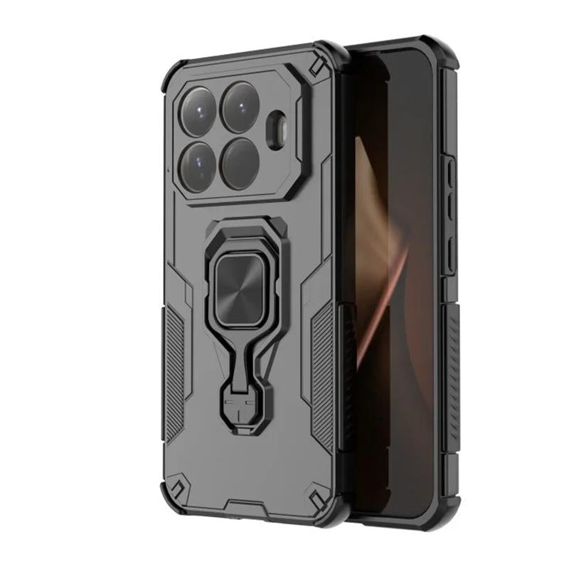 Xiaomi 15T Pro 5G PU Leather Wallet Phone Case with Metal Kickstand, Card Holder, Cash Pocket, Wrist Strap, Shockproof TPU Protective Cover & Screen Protector