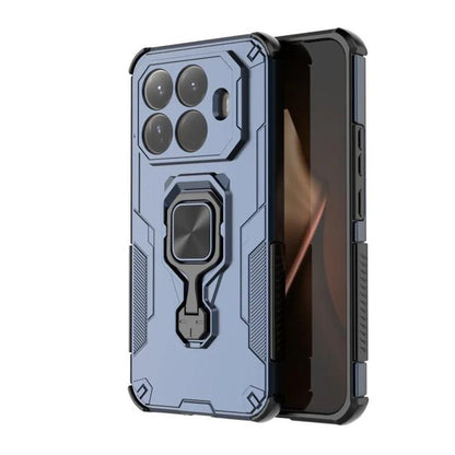 Xiaomi 15T Pro 5G PU Leather Wallet Phone Case with Metal Kickstand, Card Holder, Cash Pocket, Wrist Strap, Shockproof TPU Protective Cover & Screen Protector