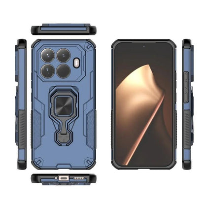 Xiaomi 15T Pro 5G PU Leather Wallet Phone Case with Metal Kickstand, Card Holder, Cash Pocket, Wrist Strap, Shockproof TPU Protective Cover & Screen Protector