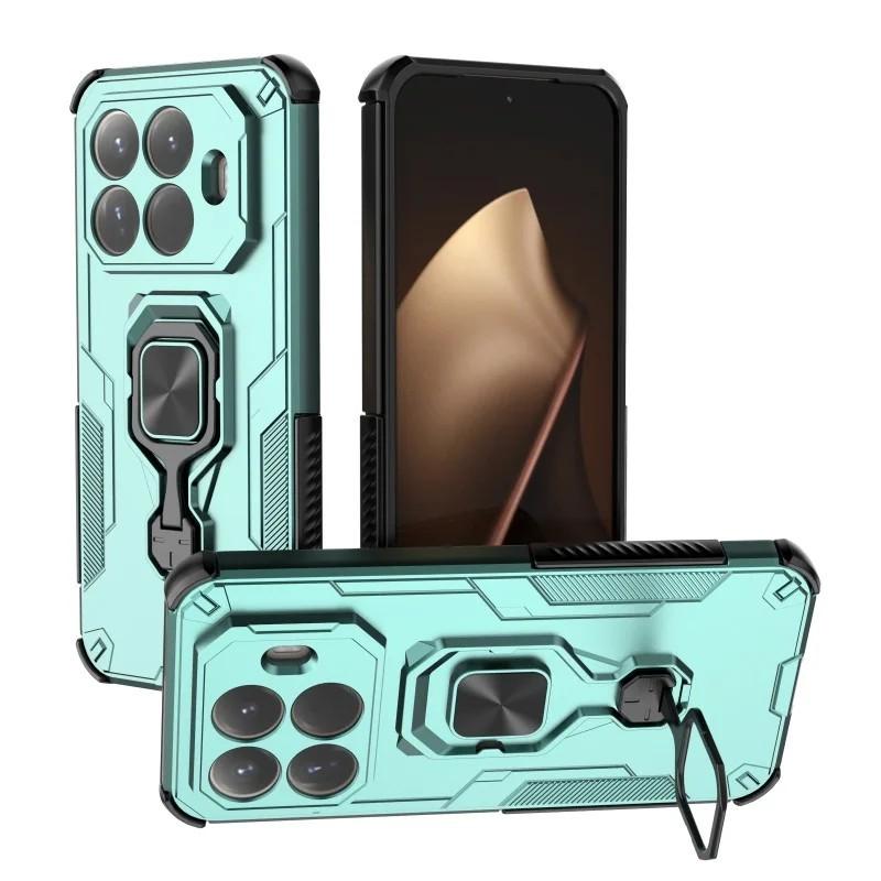 Xiaomi 15T Pro 5G PU Leather Wallet Phone Case with Metal Kickstand, Card Holder, Cash Pocket, Wrist Strap, Shockproof TPU Protective Cover & Screen Protector