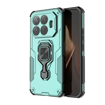 Xiaomi 15T Pro 5G PU Leather Wallet Phone Case with Metal Kickstand, Card Holder, Cash Pocket, Wrist Strap, Shockproof TPU Protective Cover & Screen Protector