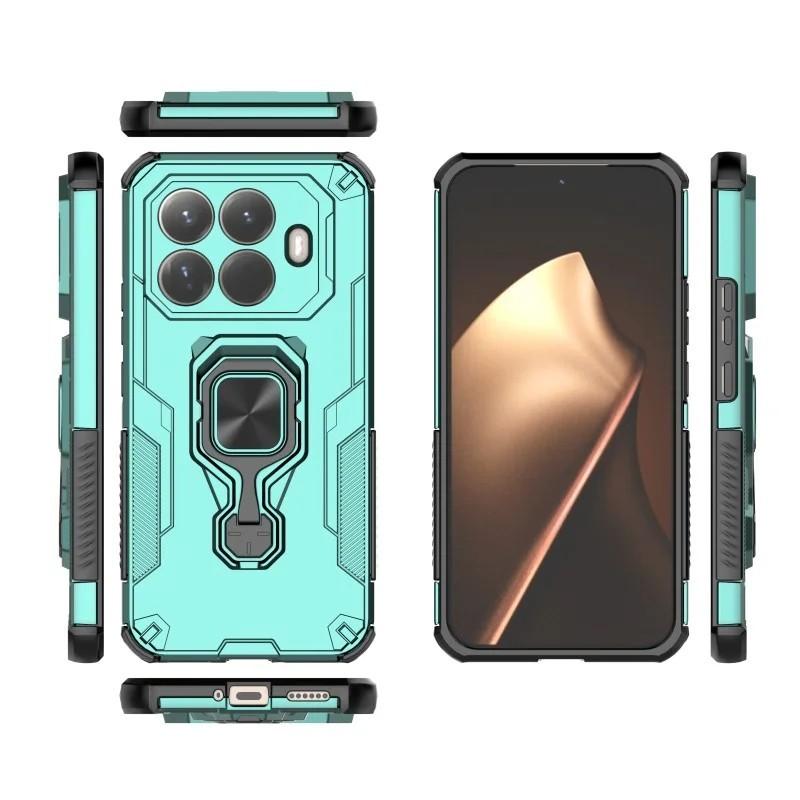 Xiaomi 15T Pro 5G PU Leather Wallet Phone Case with Metal Kickstand, Card Holder, Cash Pocket, Wrist Strap, Shockproof TPU Protective Cover & Screen Protector