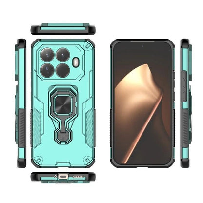 Xiaomi 15T Pro 5G PU Leather Wallet Phone Case with Metal Kickstand, Card Holder, Cash Pocket, Wrist Strap, Shockproof TPU Protective Cover & Screen Protector