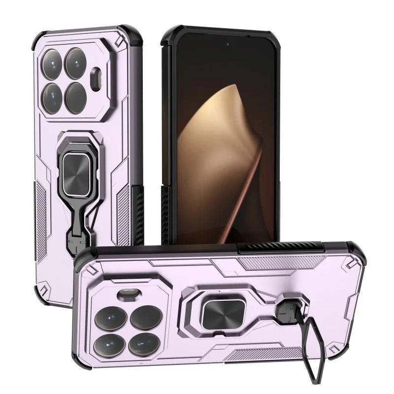 Xiaomi 15T Pro 5G PU Leather Wallet Phone Case with Metal Kickstand, Card Holder, Cash Pocket, Wrist Strap, Shockproof TPU Protective Cover & Screen Protector