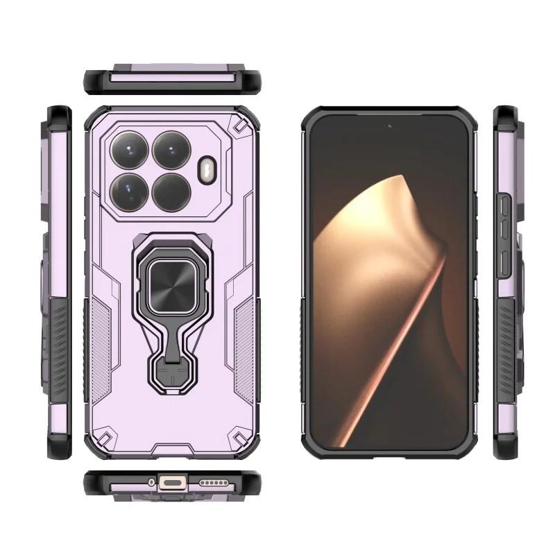Xiaomi 15T Pro 5G PU Leather Wallet Phone Case with Metal Kickstand, Card Holder, Cash Pocket, Wrist Strap, Shockproof TPU Protective Cover & Screen Protector