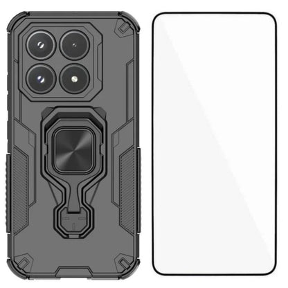 Xiaomi 17 PU Leather Wallet Phone Case with Metal Kickstand, Card Holder, Cash Pocket, Wrist Strap, Shockproof TPU Protective Cover & Screen Protector