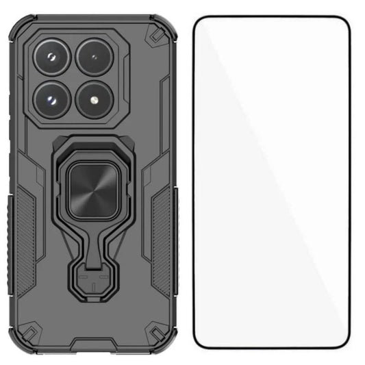 Xiaomi 17 PU Leather Wallet Phone Case with Metal Kickstand, Card Holder, Cash Pocket, Wrist Strap, Shockproof TPU Protective Cover & Screen Protector