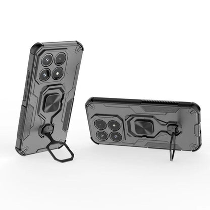 Xiaomi 17 PU Leather Wallet Phone Case with Metal Kickstand, Card Holder, Cash Pocket, Wrist Strap, Shockproof TPU Protective Cover & Screen Protector