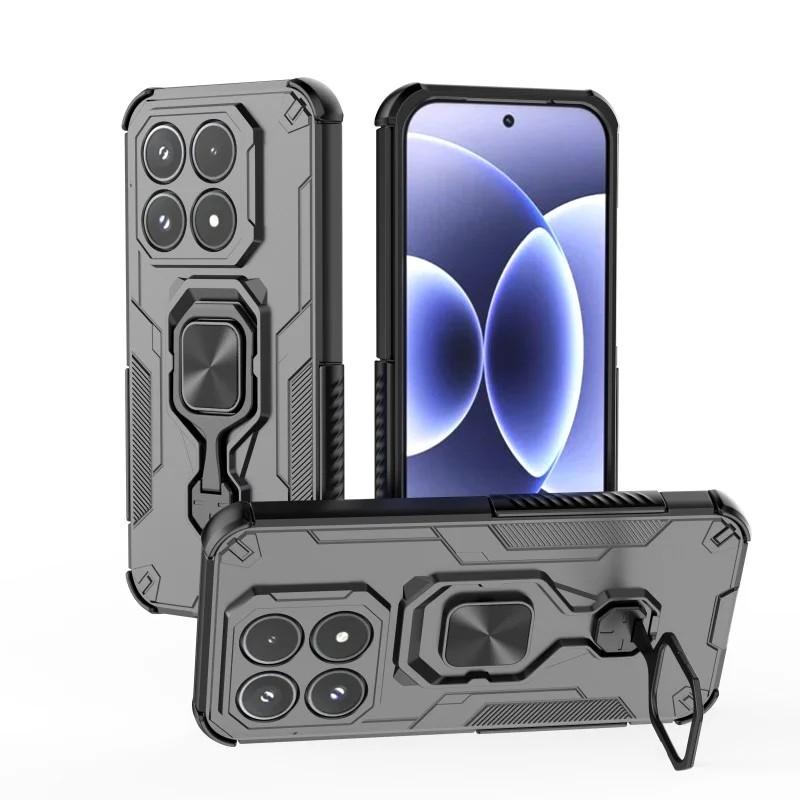 Xiaomi 17 PU Leather Wallet Phone Case with Metal Kickstand, Card Holder, Cash Pocket, Wrist Strap, Shockproof TPU Protective Cover & Screen Protector