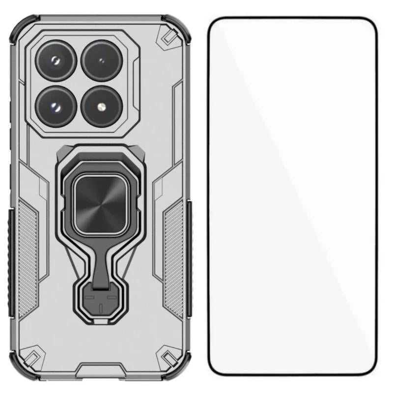 Xiaomi 17 PU Leather Wallet Phone Case with Metal Kickstand, Card Holder, Cash Pocket, Wrist Strap, Shockproof TPU Protective Cover & Screen Protector