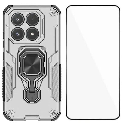 Xiaomi 17 PU Leather Wallet Phone Case with Metal Kickstand, Card Holder, Cash Pocket, Wrist Strap, Shockproof TPU Protective Cover & Screen Protector