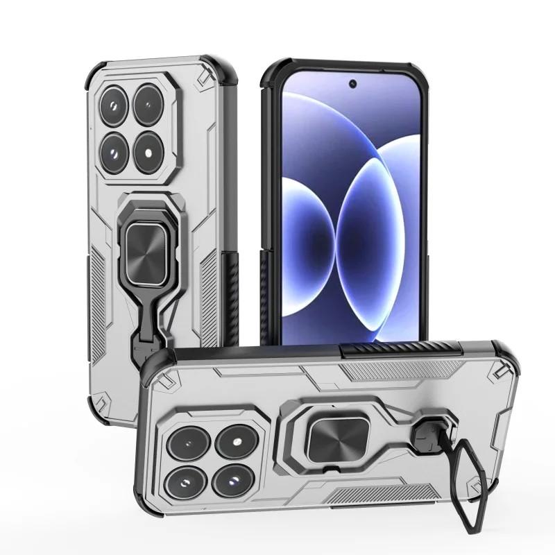 Xiaomi 17 PU Leather Wallet Phone Case with Metal Kickstand, Card Holder, Cash Pocket, Wrist Strap, Shockproof TPU Protective Cover & Screen Protector