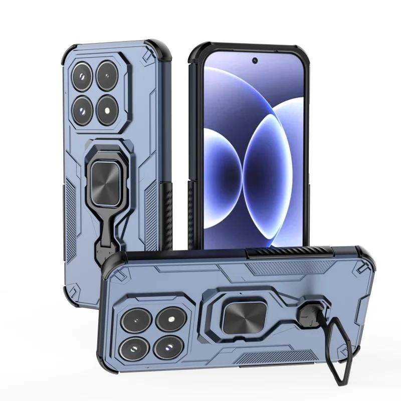 Xiaomi 17 PU Leather Wallet Phone Case with Metal Kickstand, Card Holder, Cash Pocket, Wrist Strap, Shockproof TPU Protective Cover & Screen Protector