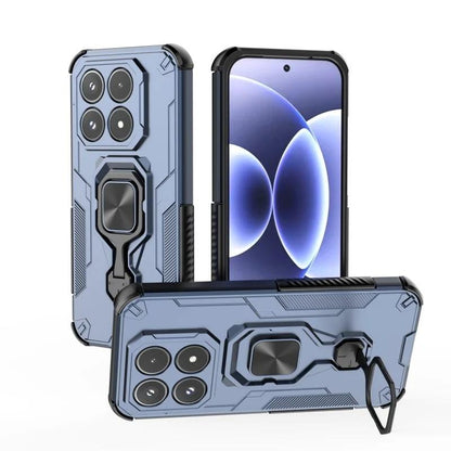 Xiaomi 17 PU Leather Wallet Phone Case with Metal Kickstand, Card Holder, Cash Pocket, Wrist Strap, Shockproof TPU Protective Cover & Screen Protector